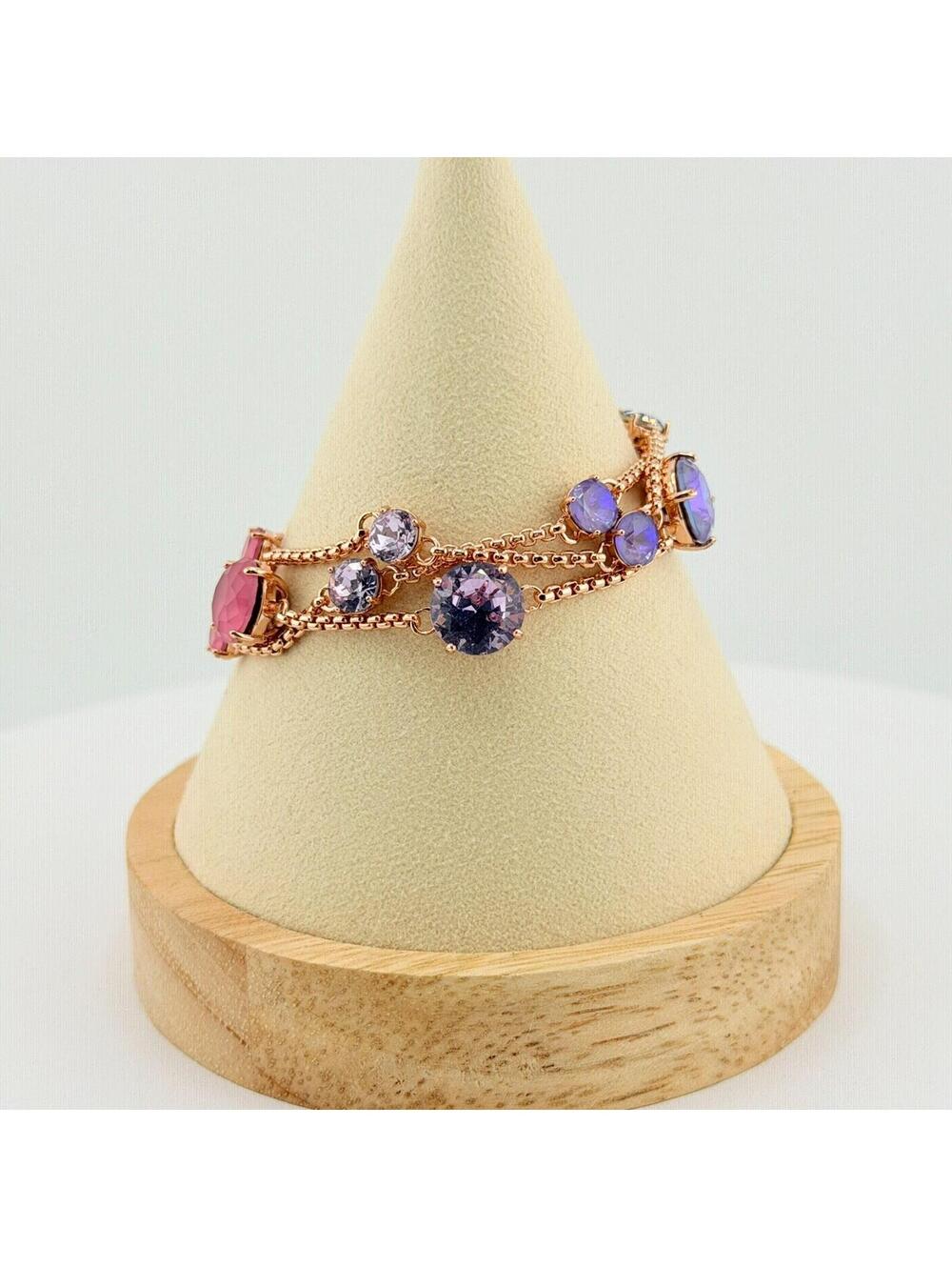 Bomb Party Retro Jewel Candy "The Camellia" RBP7362 Bubblegum Berry on Rose Gold